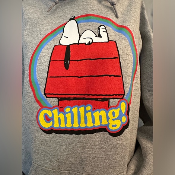 ❤️🌈Snoopy “Chilling” Hoodie, size M, NWT 🌈❤️ - Picture 2 of 4